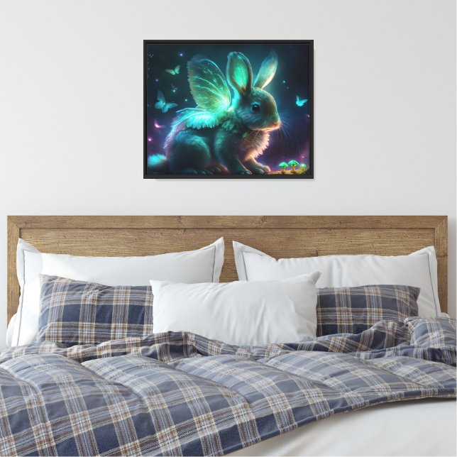 Lienzo Alien Bunny (Insitu(Dormitorio))