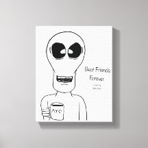 Alien Canvas Wall Art Braces