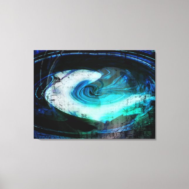 Lienzo Alien Landscape Grunge (Anverso)