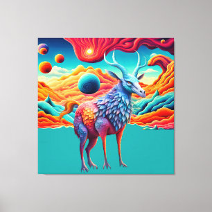 Lienzo Alien Wildlife