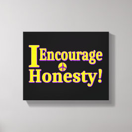 Lienzo "¡Aliento la honestidad!" Diseño Cuto. ¡Hazte con 