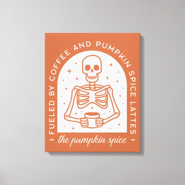 Lienzo Alimentado por latas de café y de calabaza (Anverso)