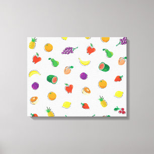 Lienzo Alimentos Para Thought_Totalmente Fruity_Pattern