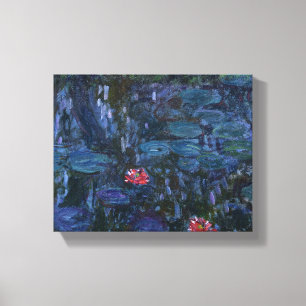 Lienzo Alirios de agua monet y reflexiones de un salvaje