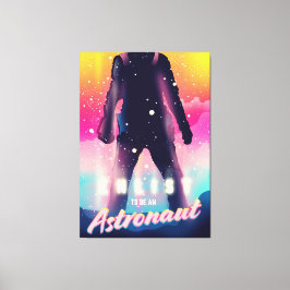 Lienzo Alistarse para ser astronauta