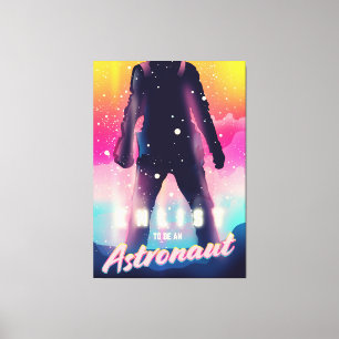 Lienzo Alistarse para ser astronauta