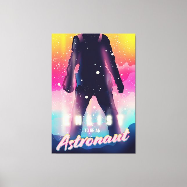 Lienzo Alistarse para ser astronauta (Anverso)