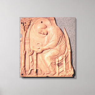 Lienzo Alivio a un monje estudiando, del Hotel de