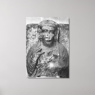 Lienzo Alivio funerario de una figura femenina, de