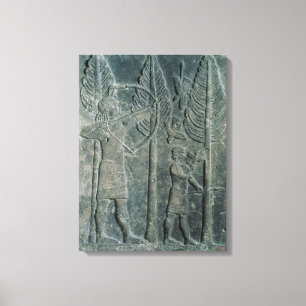 Lienzo Alivio que representa la caza de pájaros en