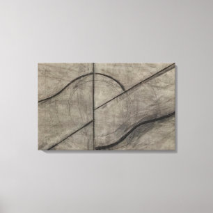 Lienzo Allan Kaprow - Dibujo basado en la respiración