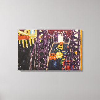 Lienzo Allan Kaprow - Puente George Washington, con coche