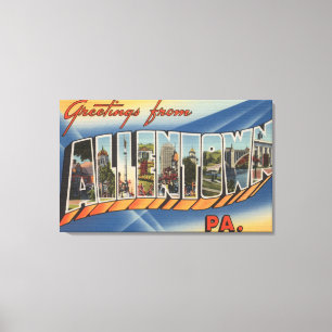 Lienzo Allentown, Pennsylvania - escenas grandes de la