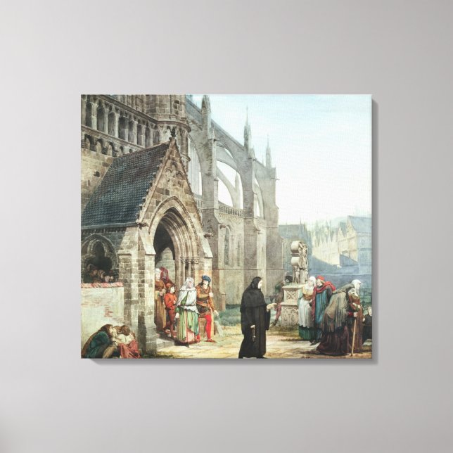 Lienzo Alma-Tadema | Fausto y marguerita, 1857 (Anverso)