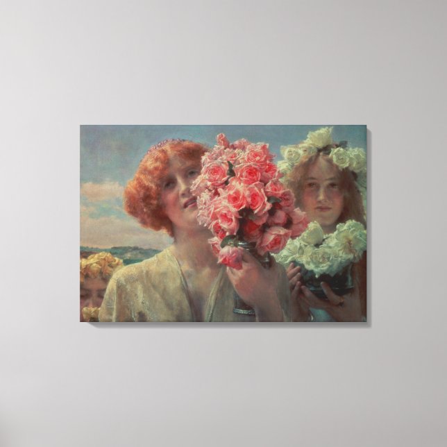 Lienzo Alma-Tadema | Oferta de verano, 1911 (Anverso)
