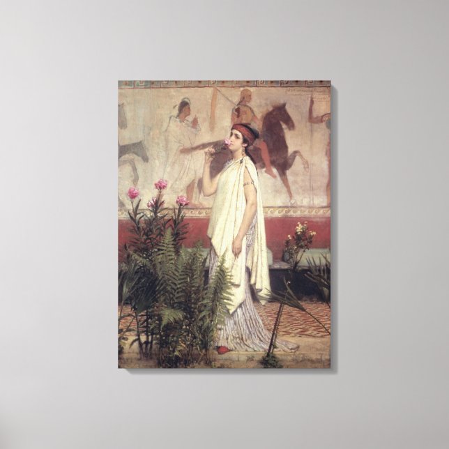 Lienzo Alma-Tadema | Una mujer griega, 1869 (Anverso)