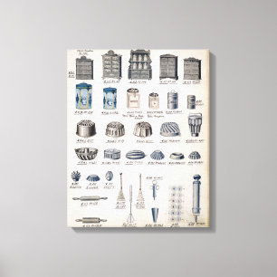 Lienzo Almacenamiento y utensilios de la cocina de un