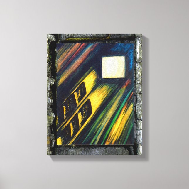 Lienzo Almas en la entrada (Anverso)