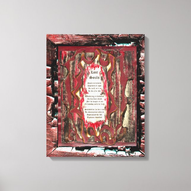 Lienzo Almas perdidas (Anverso)