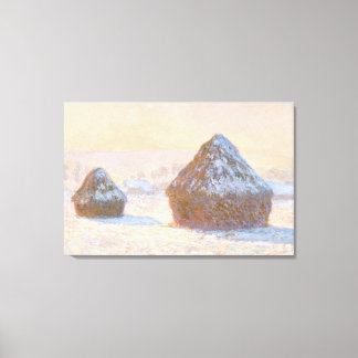 Lienzo Almiares, efecto de nieve, mañana