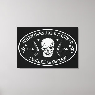 Lienzo Almohada de la 2ª Enmienda