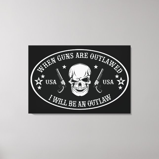 Lienzo Almohada de la 2ª Enmienda (Anverso)