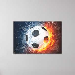 Lienzo Almohada de lanzamiento de balón de fútbol/fútbol 