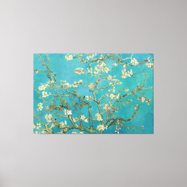 Lienzo Almond Blossom, 1890 por Vincent van Gogh (Anverso)