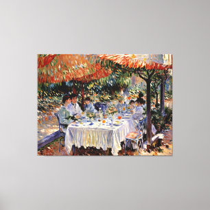 Lienzo Almuerzo bajo el toldo