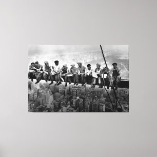 Lienzo Almuerzo por encima de un rascacielos de 1932 trab