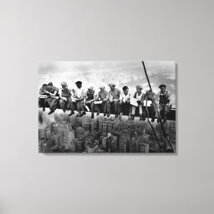 Lienzo Almuerzo por encima de un rascacielos de 1932 trab