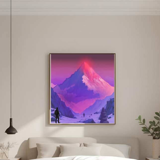 Lienzo Alpenglow Everest RISE Motivación Minimalista (Subido por el creador)