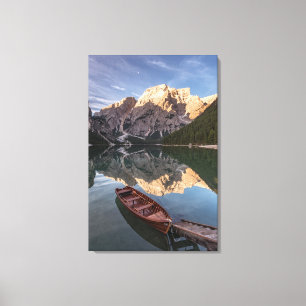 Lienzo Alpes Dolomitas Pragser Wildsee Tirol, Italia