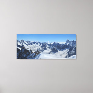 Lienzo Alpes franceses Chamonix Panorama