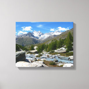 Lienzo Alpes Valais