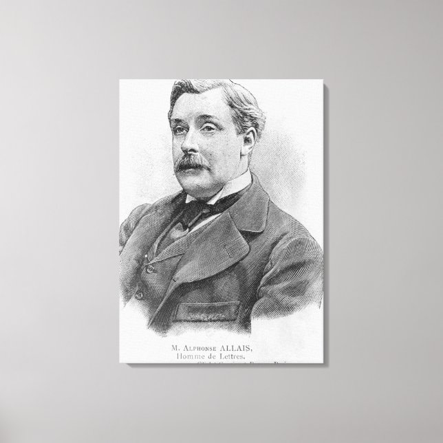 Lienzo Alphonse Allais a finales del siglo XIX (Anverso)