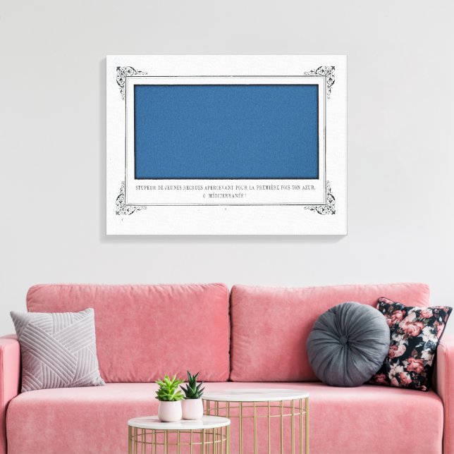 Lienzo Alphonse Allais, April Fools, Blue, Abstract Art (Insitu (Sala de estar))