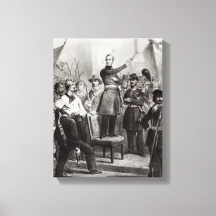 Lienzo Alphonse de Lamartine en ayuntamiento