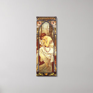 Lienzo Alphonse Mucha, descanso de la noche
