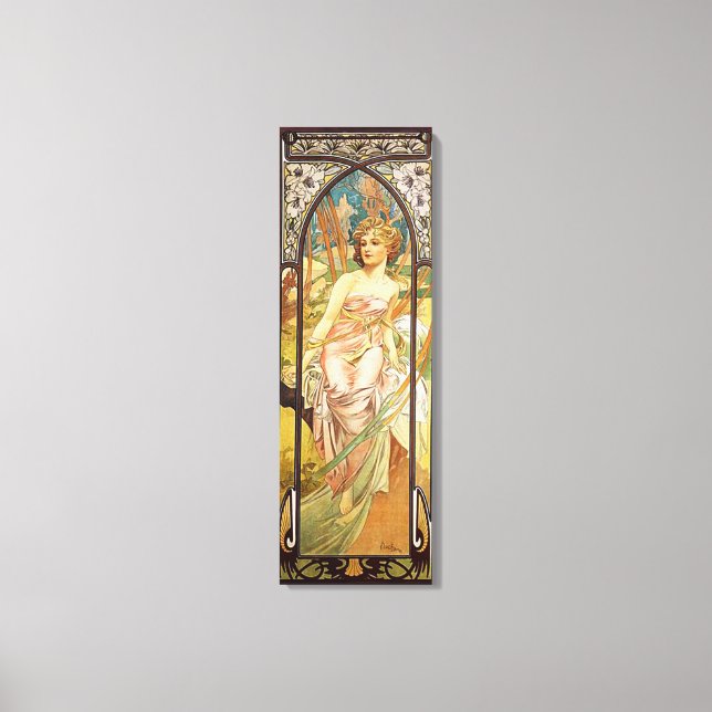 Lienzo Alphonse Mucha, Despertar matutino (Anverso)