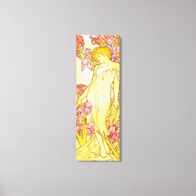 Lienzo Alphonse Mucha Iris Canvas Poster (Anverso)