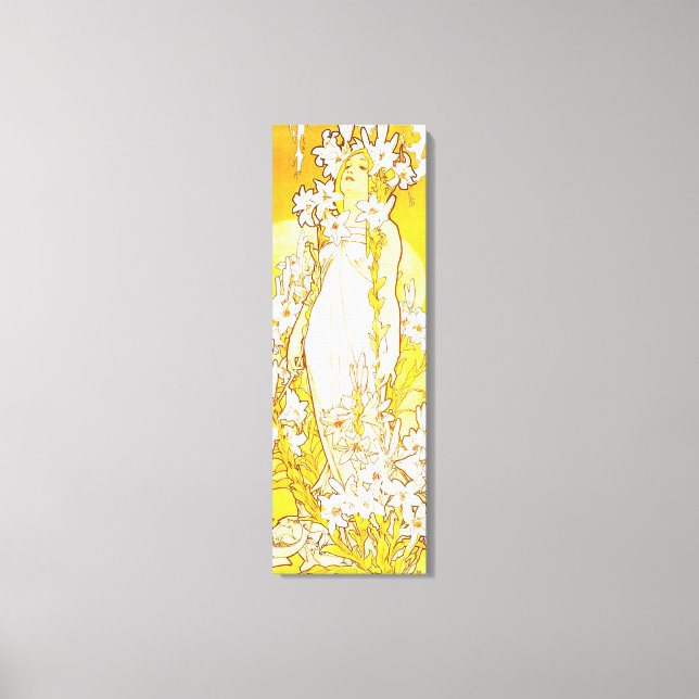 Lienzo Alphonse Mucha Lily Canvas Poster (Anverso)