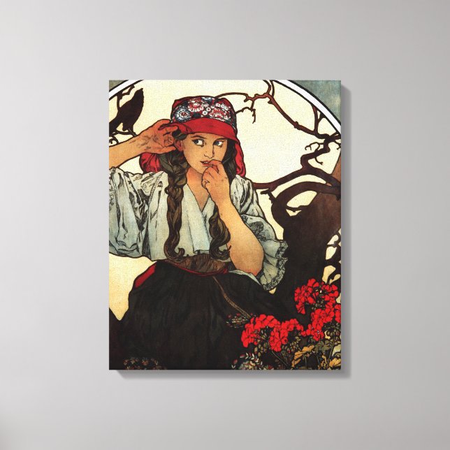 Lienzo Alphonse Mucha Moravian Canvas Poster (Anverso)