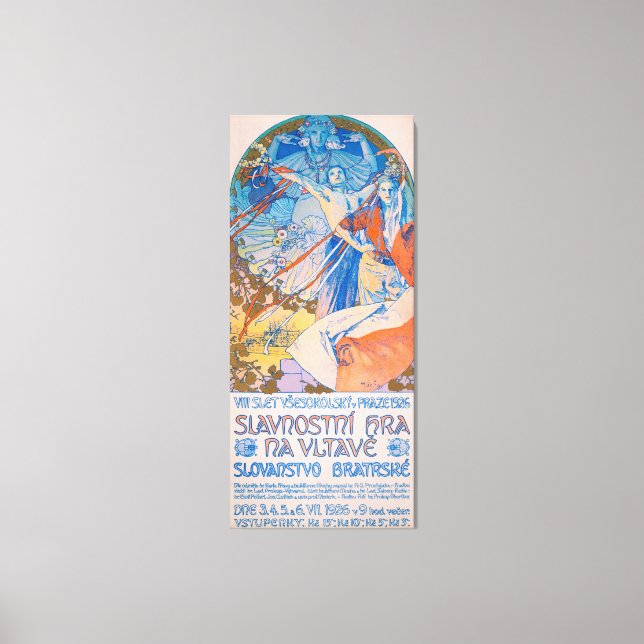 Lienzo Alphonse Mucha para el Festival Sokol (1926) (Anverso)