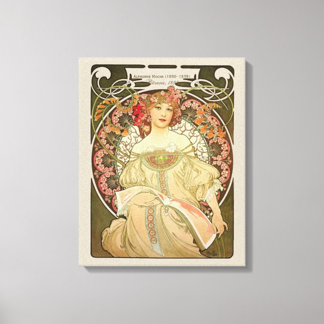 Lienzo Alphonse Mucha Rêverie Daydream CC0103 (Anverso)