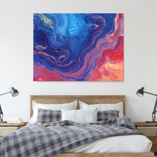 Lienzo "Alquimia de corrientes" - Un colorido resumen