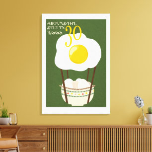 Lienzo Alrededor de la dieta en 30 huevos
