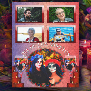 Lienzo Altar 1718 de la familia Dia de Los Muertos Catrin