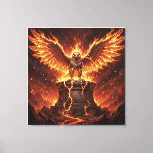 Lienzo Altar pelasgo del águila llameante I