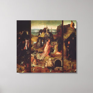 Lienzo Altarpiece de los ermitaños (aceite en el panel)
